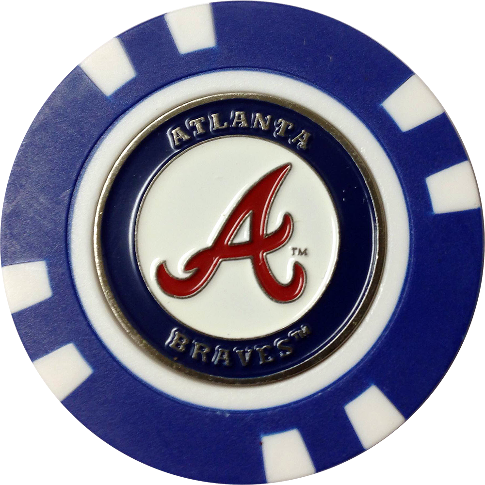 Ball Markers Mlb Atlanta Braves - Badge Clipart (1000x1000), Png Download