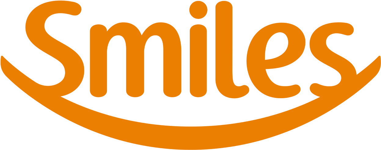 Gol Smiles Logo - Smiles Gol Clipart (1280x527), Png Download