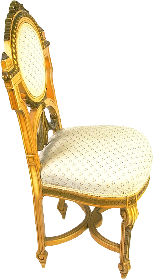 Wooden Chair Golden - Chair Clipart (650x1022), Png Download