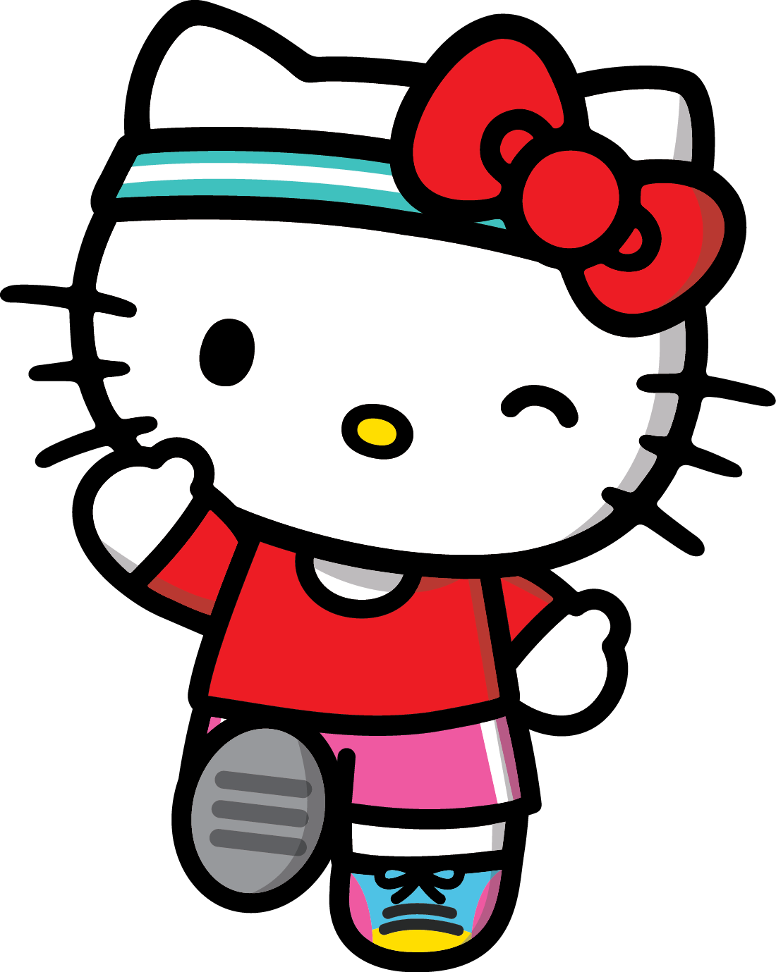 Hello Kitty Halloween Clipart - Gif Of Hello Kitty - Png Download (1100x1379), Png Download