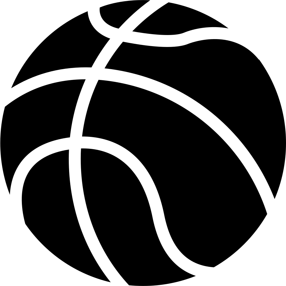 Basketball Ball Silhouette At Getdrawings - Basketball Ball Logo Png Clipart (981x980), Png Download