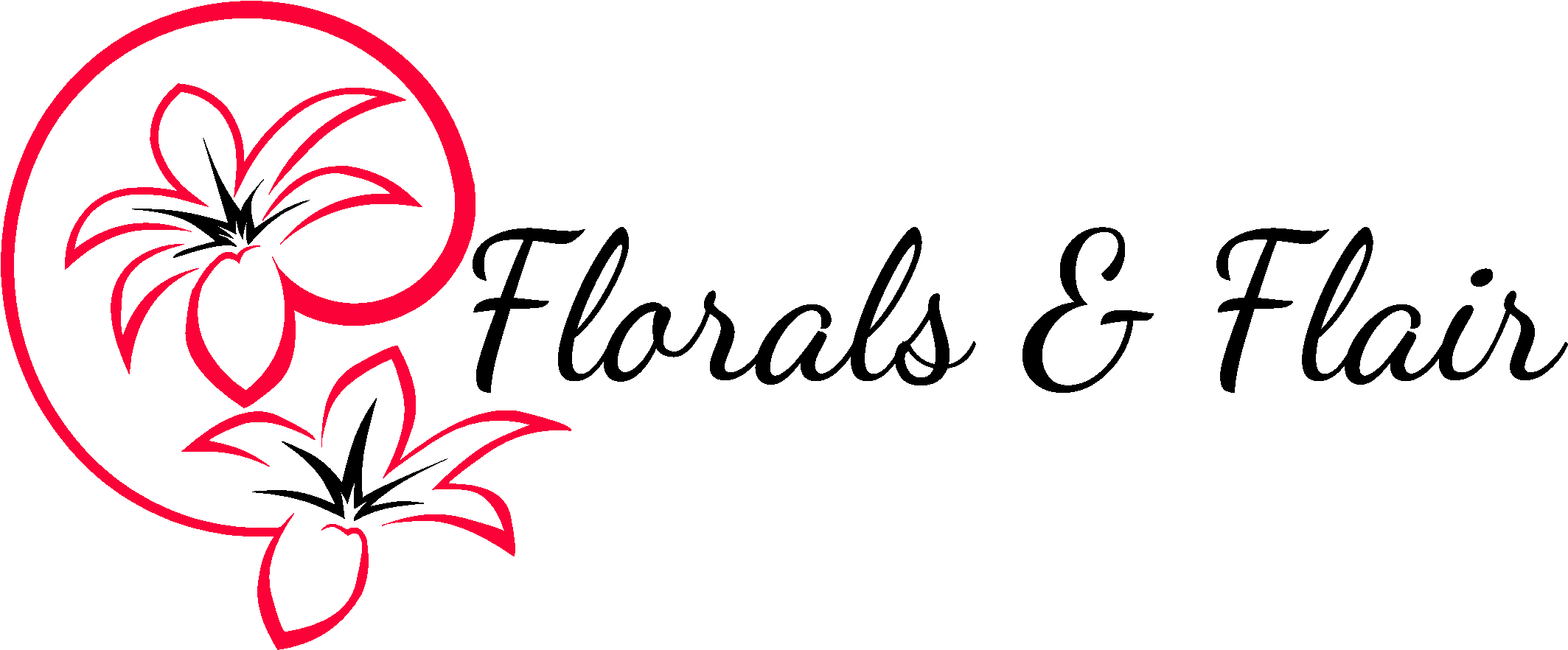 Florals & Flair - Florals Logo Clipart (2667x1611), Png Download