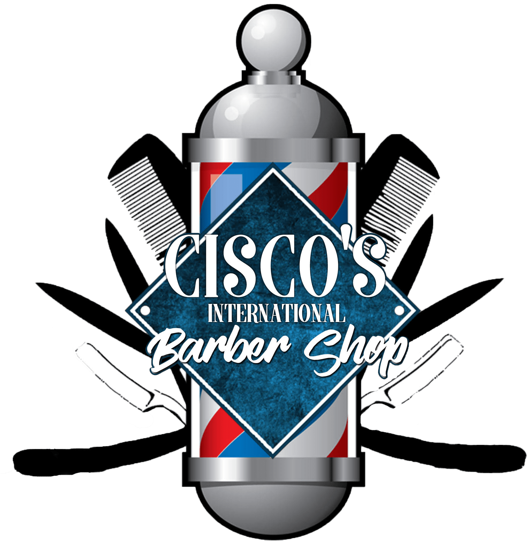 Cisco Barbershop Logo - Barber Shop Pole Clipart (2000x2000), Png Download