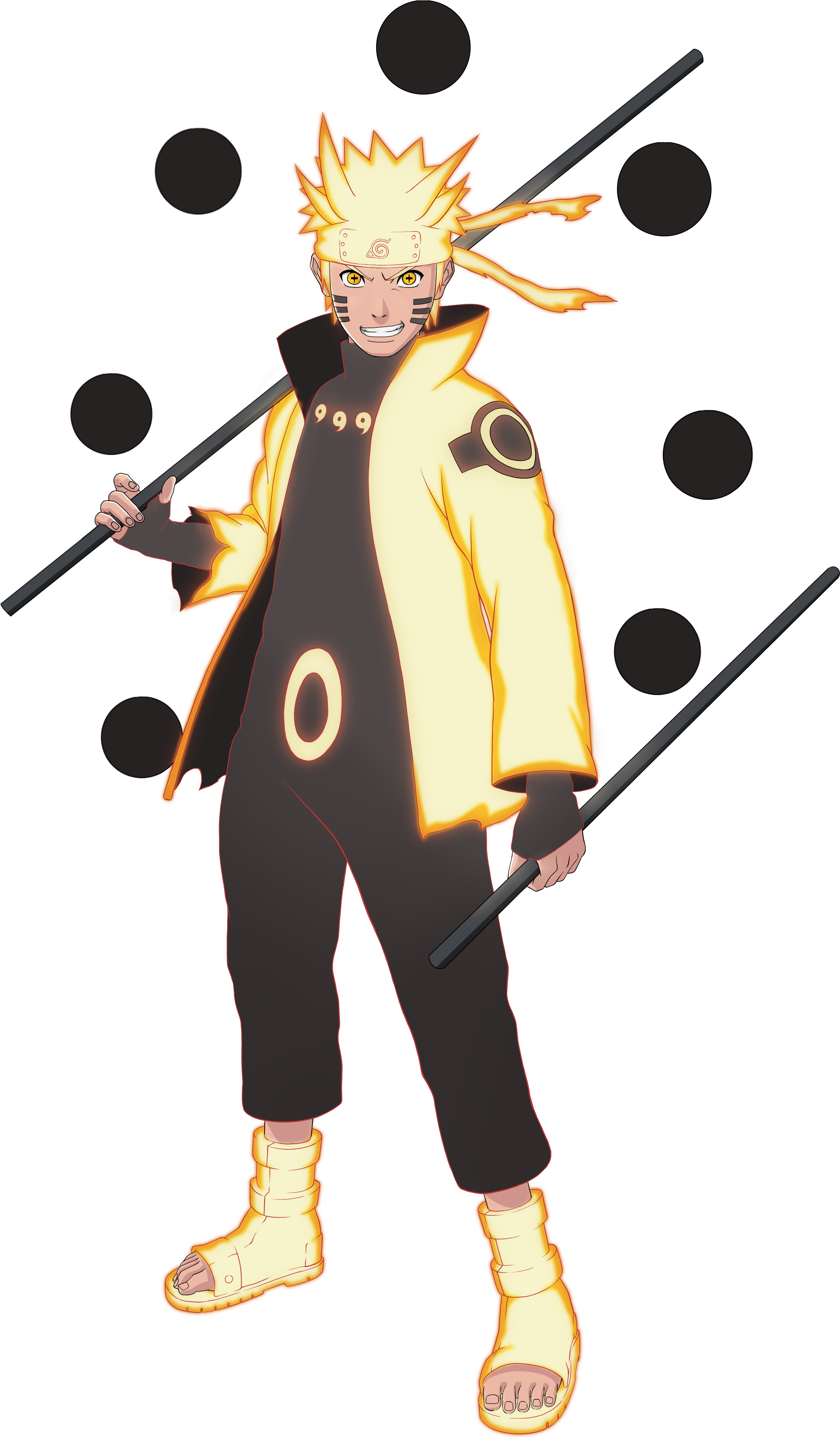 Naruto Ashura Transparent Png - Naruto Ultimate Ninja Storm 4 Naruto Six Paths Clipart (2894x4093), Png Download