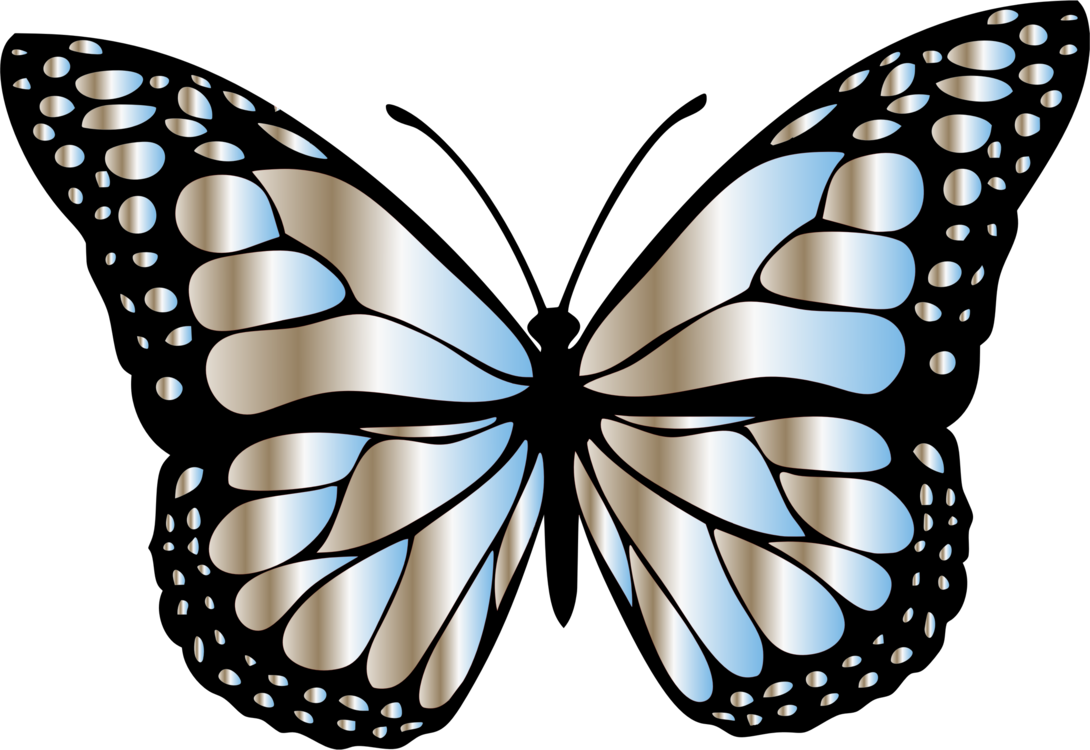 Monarch Butterfly Clipart Yellow Butterfly - Different Colors Of Butterfly - Png Download (1090x750), Png Download