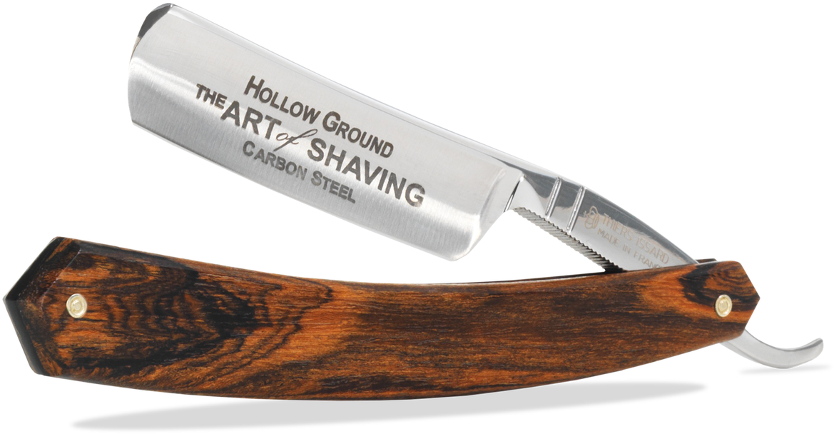 Bocote Wood Straight Razor - Razor Clipart (1400x668), Png Download