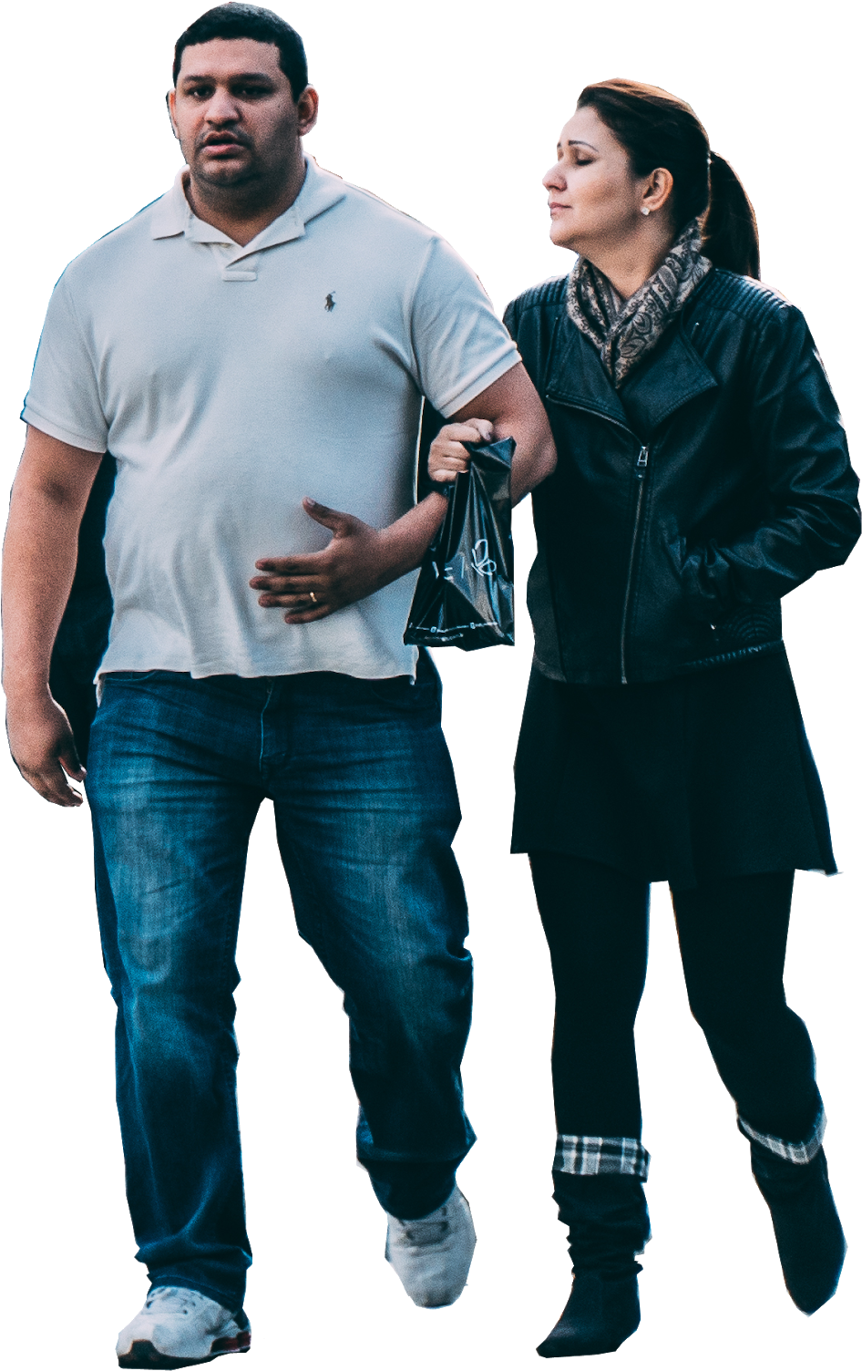 Couple Walking - Standing Clipart (1055x1600), Png Download