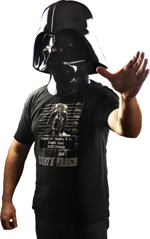 Darth Vader Mug Shot Male T-shirt - Gas Mask Clipart (628x1000), Png Download