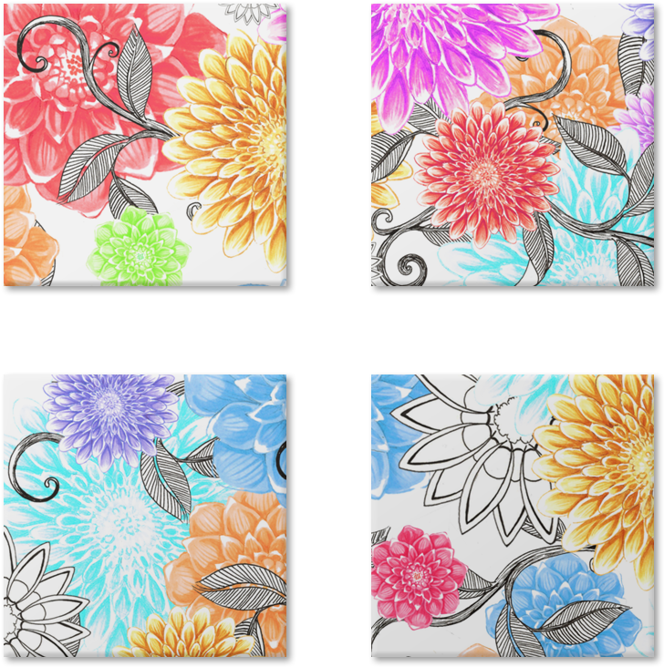Magneto Florais Da Lua De Lundaysna - Floral Design Clipart (800x800), Png Download