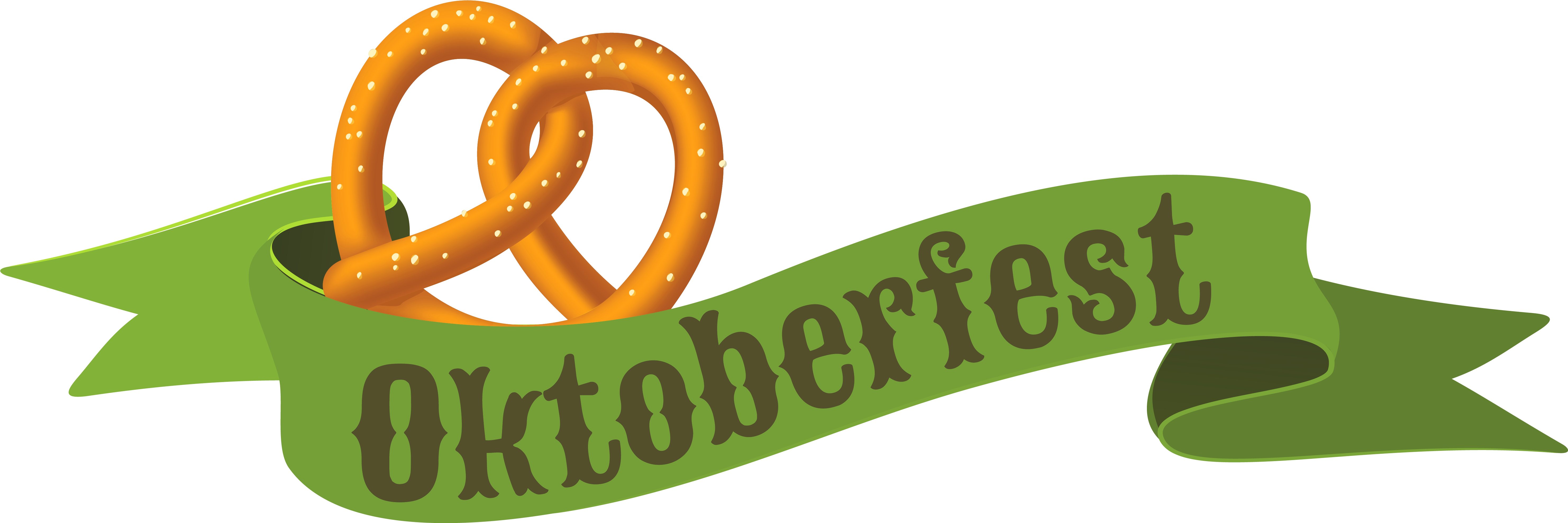 Oktoberfest Cuisine German Beer Green Banner Clipart - Oktoberfest Clipart Png Transparent Png (6143x2155), Png Download