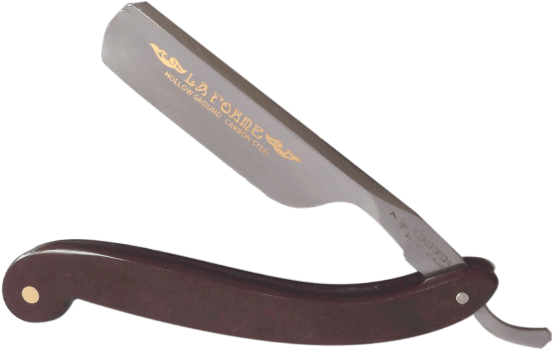 Dovo 6/8" La Forme Burgundy Pakkawood Straight Razor - Blade Clipart (806x511), Png Download