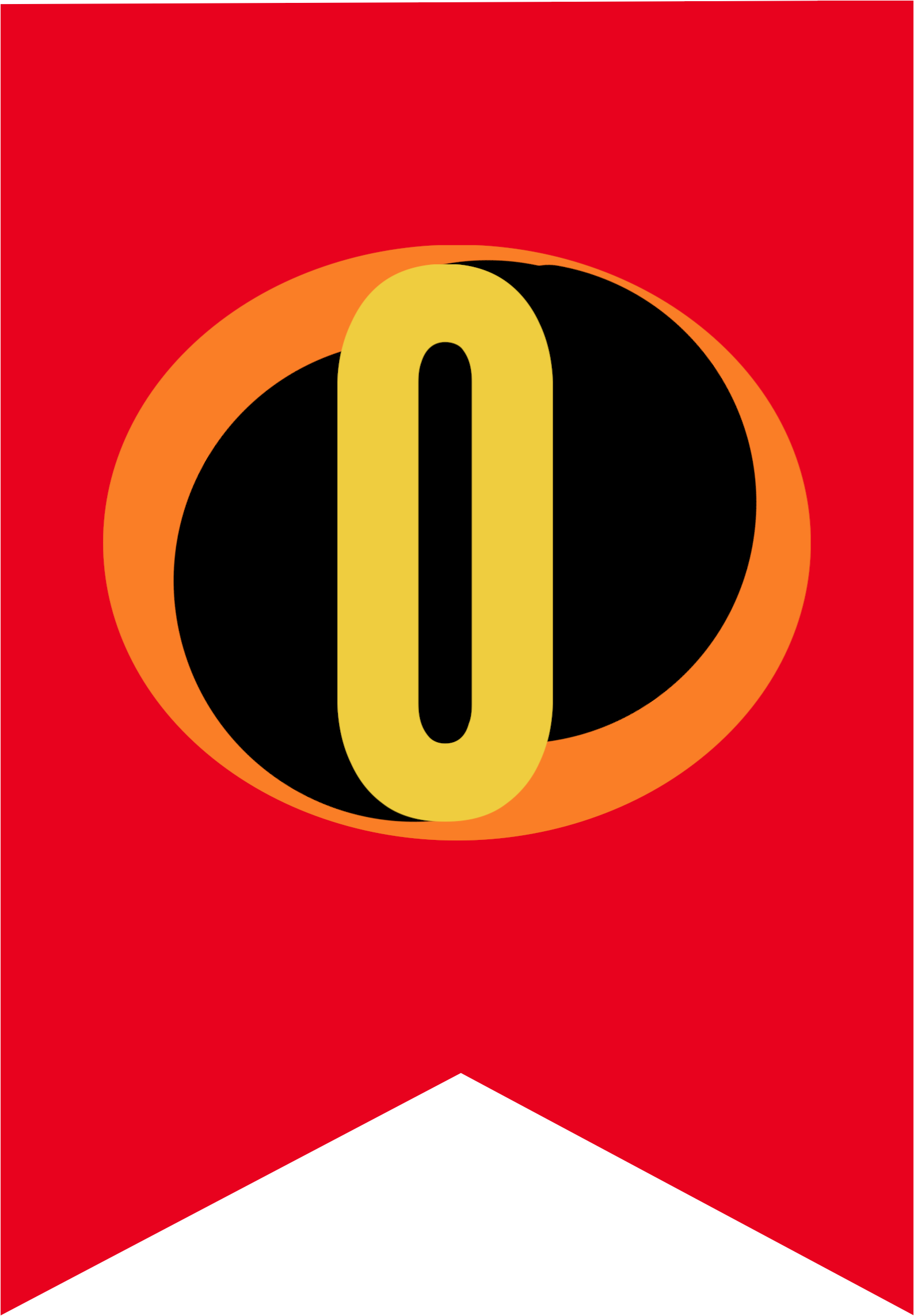 Incredibles Banner O - Incredibles 8 Clipart (1736x2431), Png Download