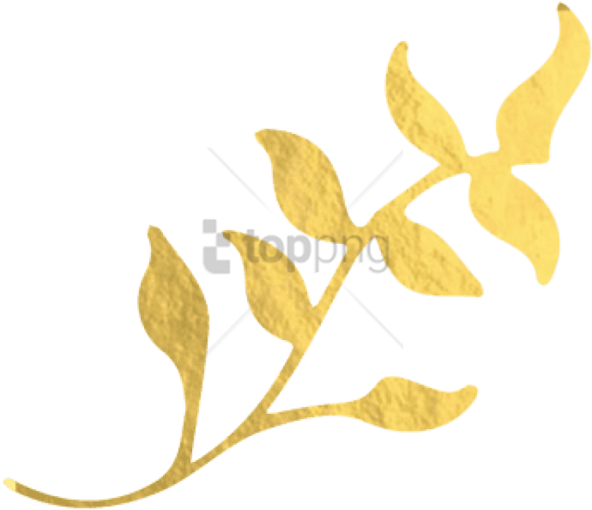 Free Png Download Gold Foil Leaf Png Images Background - Gold Leaf Png Clipart (850x732), Png Download