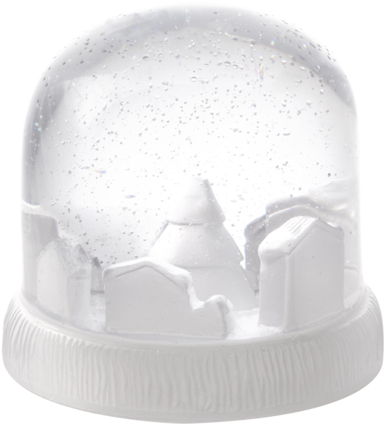 White Snow Globe - All White Snow Globe Clipart (1000x667), Png Download