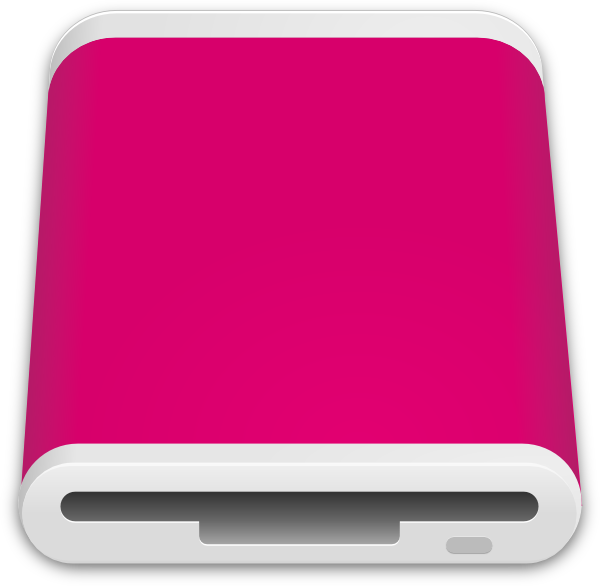 Purple Hard Drive Icon Clipart (600x586), Png Download