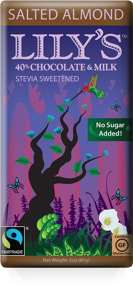 Lily's Chocolate Salted Almond Clipart (600x1024), Png Download