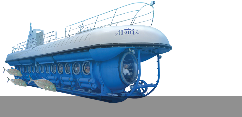 St Martin Submarine Clipart (980x474), Png Download