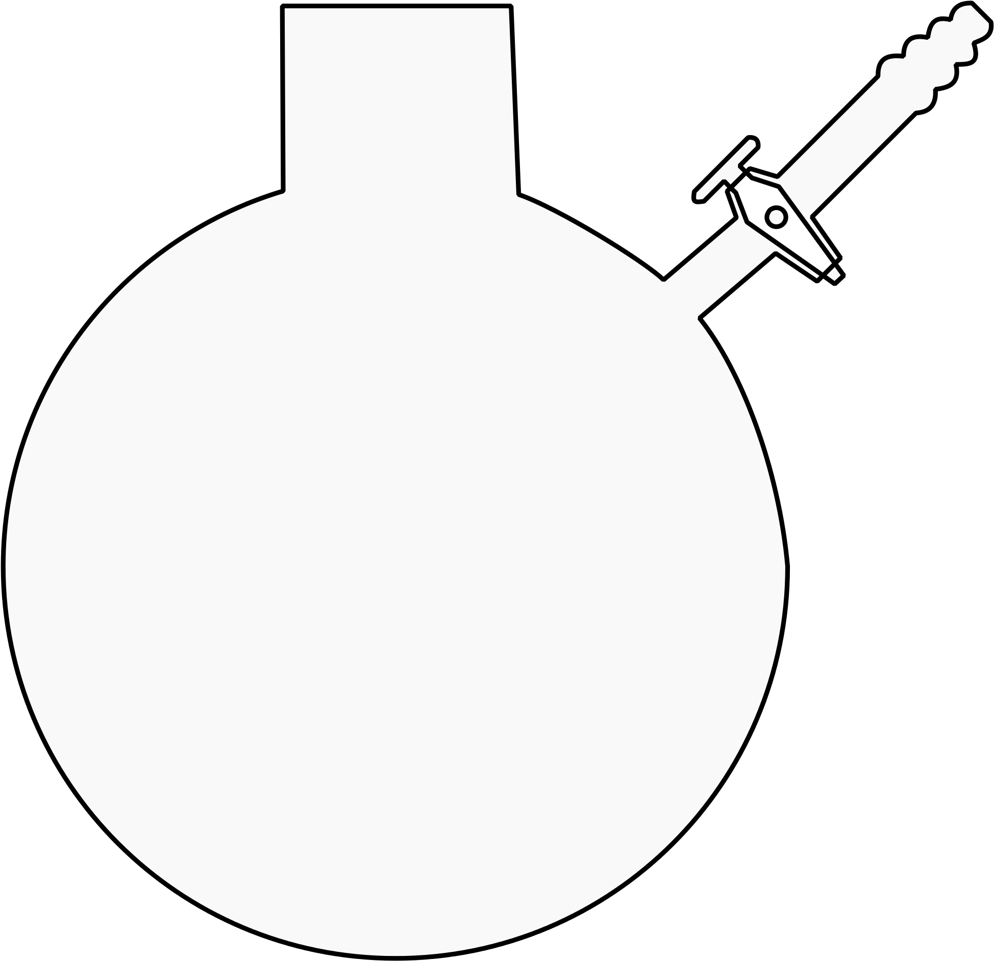 Open - Schlenk Flask Clipart (2000x2000), Png Download