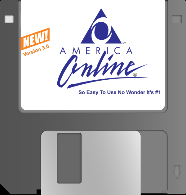 Floppy - America Online Clipart (600x629), Png Download