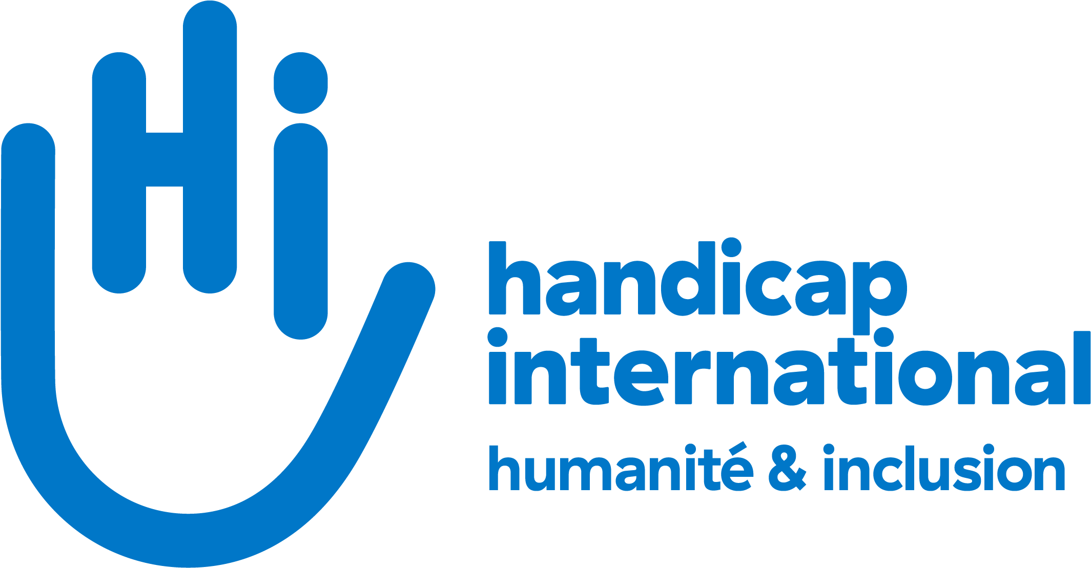 Handicap International Logo 2018 - Handicap International New Logo Clipart (2337x1318), Png Download