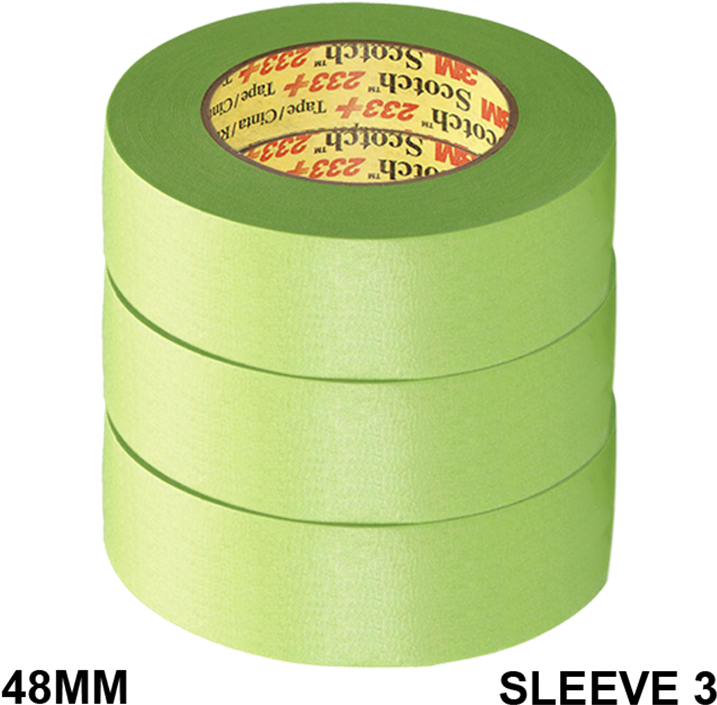 3m 233 Masking Tape Green 48mm X 50m Paper Clipart Large Size Png
