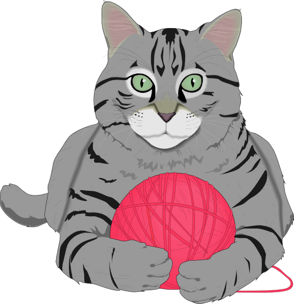 Cat Clipart Yarn - My Little Cat Poem - Png Download (576x596), Png Download