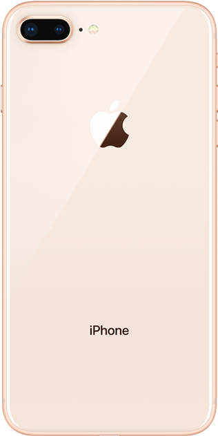 Apple Iphone 8 Plus 256 Gb Gold Back - Iphone 8 Plus Retro Clipart (710x710), Png Download