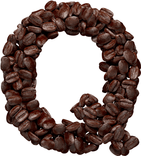Coffee Beans Font - Chocolate Clipart (595x595), Png Download
