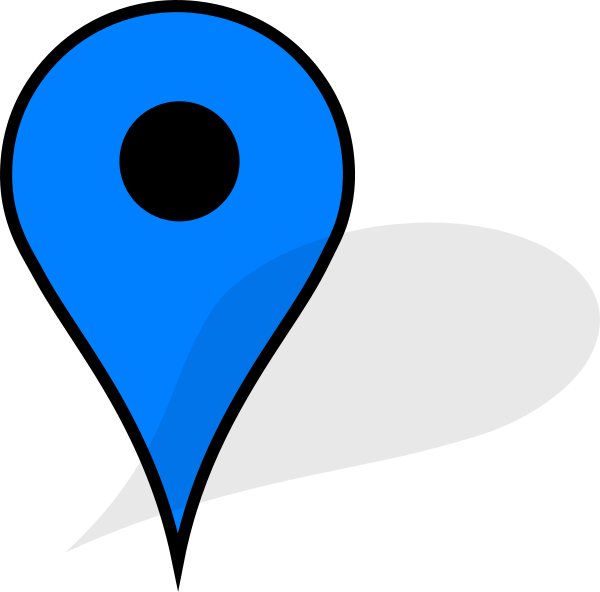 Blue Marker Google Maps Clipart (600x592), Png Download