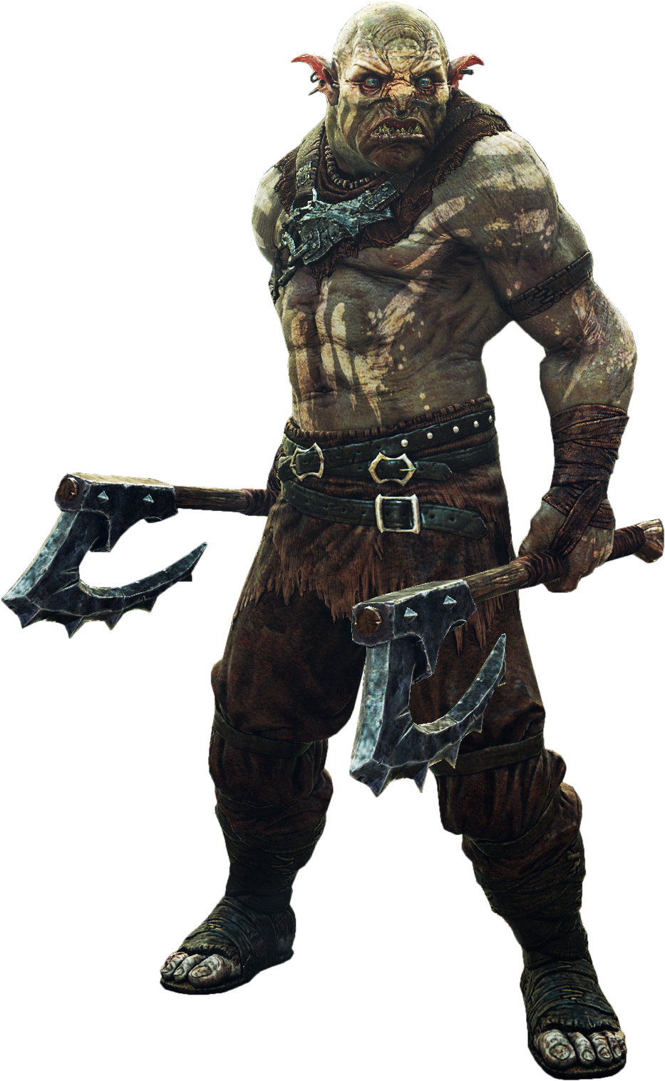 Shadow Of War Berserker Clipart (933x1515), Png Download