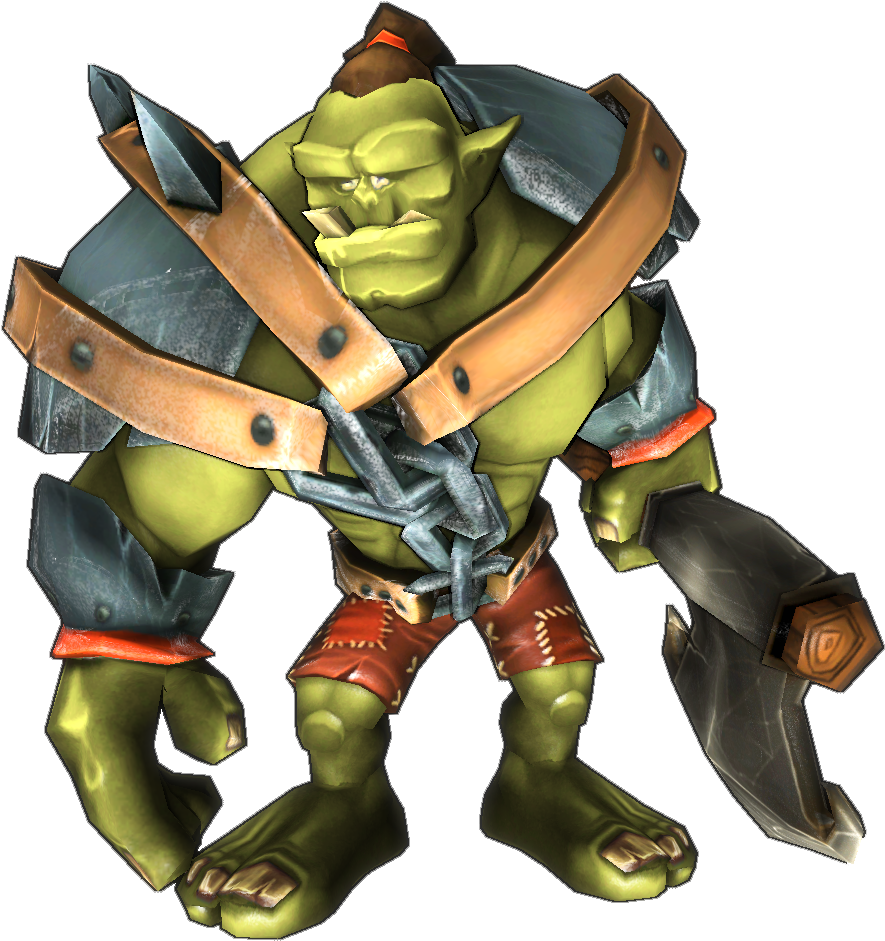 Orc - Dungeon Defenders Goblin Clipart (918x960), Png Download
