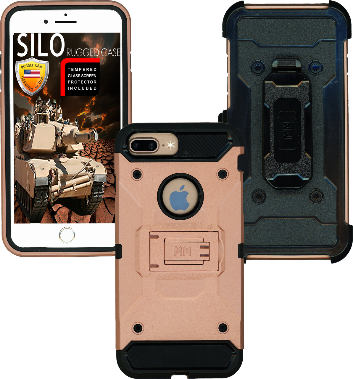 Iphone 8 Plus/7 Plus/6 Plus/6s Plus Mm Silo Rugged - Iphone Clipart (1193x1280), Png Download