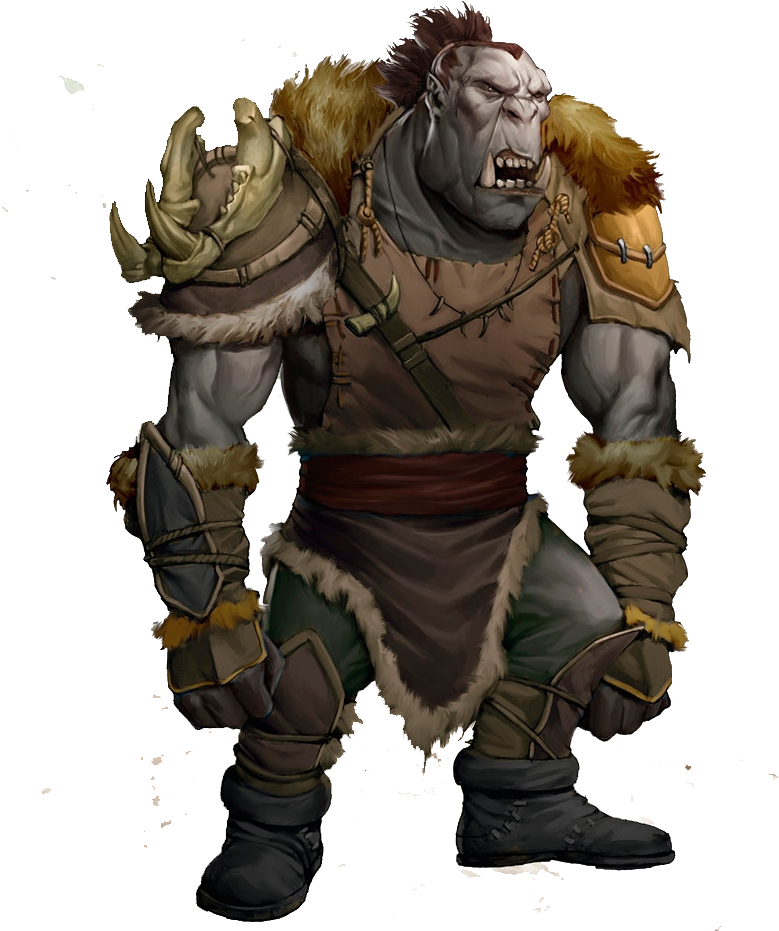 Orc - 5e Orc Warchief Stats Clipart (814x1000), Png Download