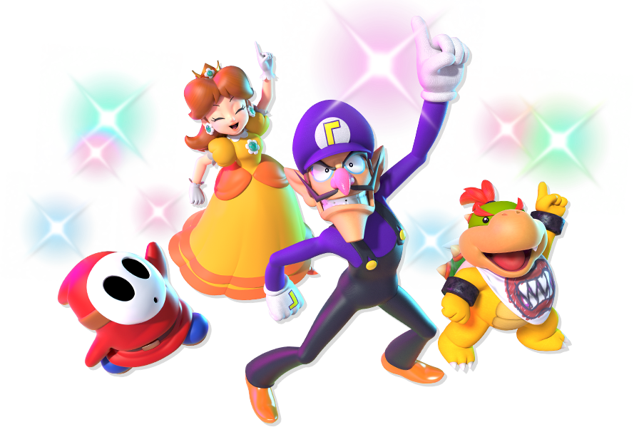27 Sep - Super Mario Party Gems Clipart (889x599), Png Download