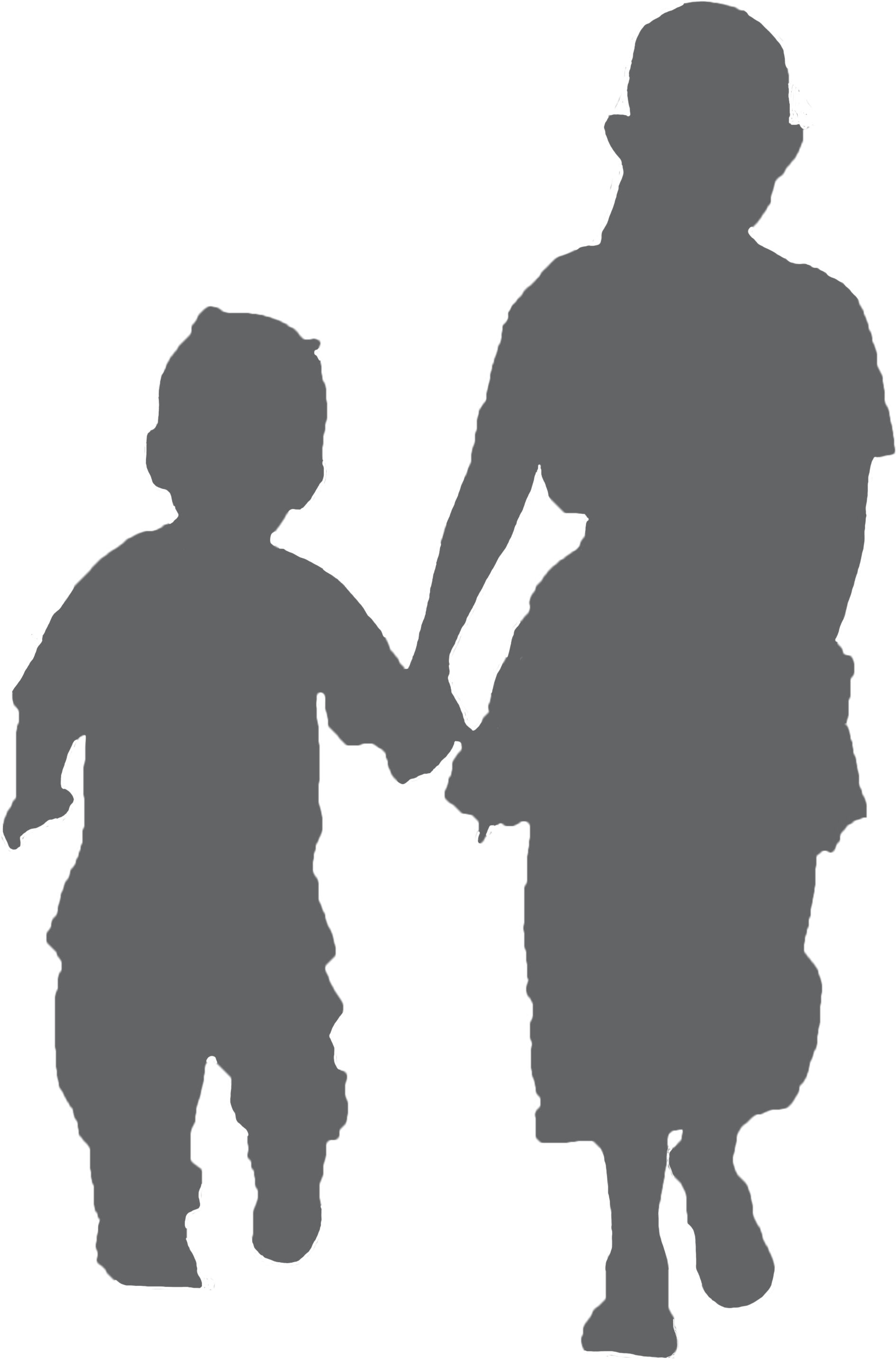 Exercise Brother Sister While - Childs Walking Png Clipart (2290x3431), Png Download