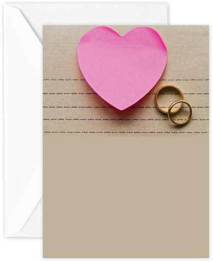 Pink Heart With Rings-image - Heart Clipart (590x590), Png Download