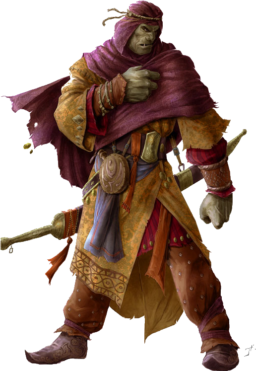 Pathfinder Half Orc , Png Download Clipart (516x747), Png Download