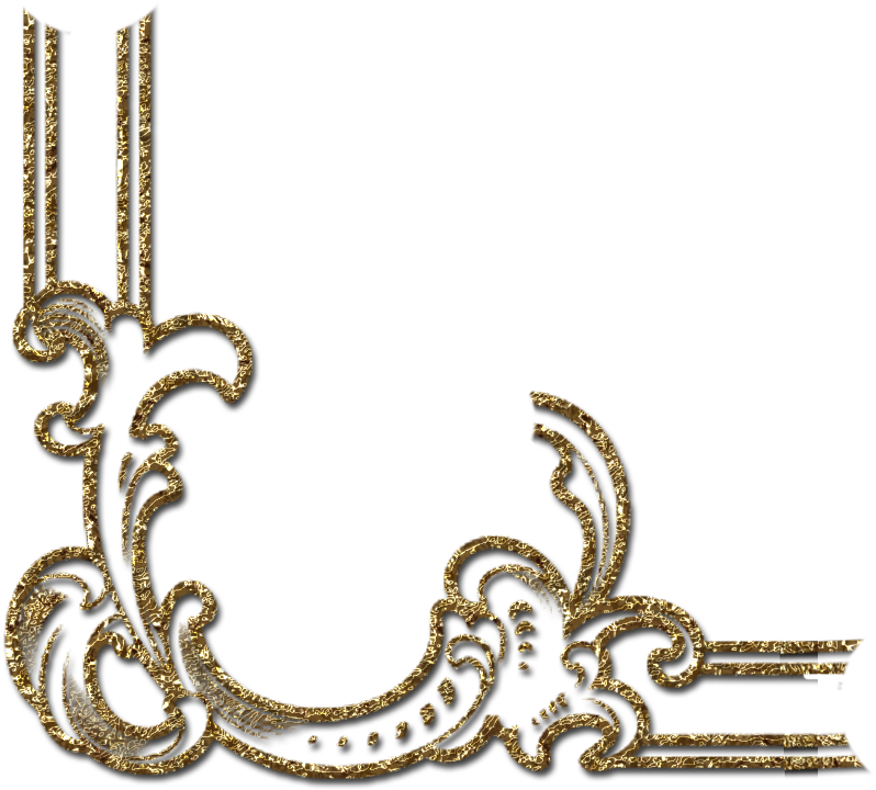 Transparent Gold Decorative Corner Png Clipart - Esquinas Decorativas (846x749), Png Download