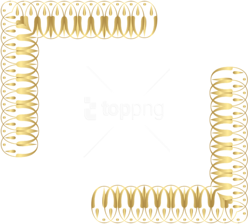 Corners Gold Png Clipart (850x765), Png Download