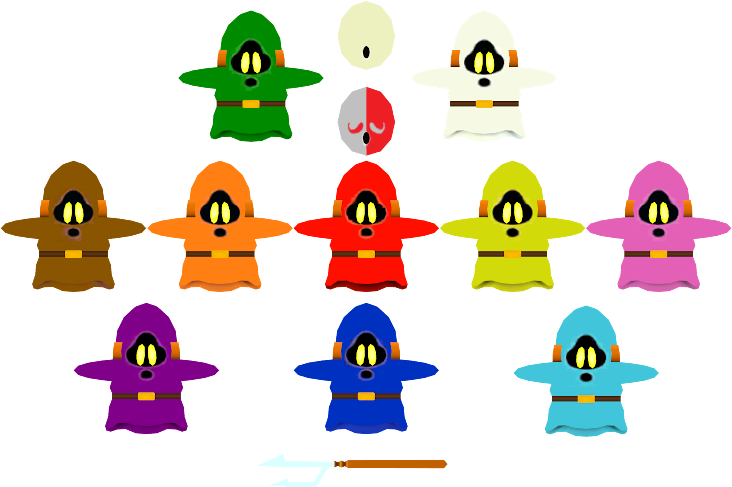 Shy Guys - Luigi's Mansion Clipart (750x650), Png Download