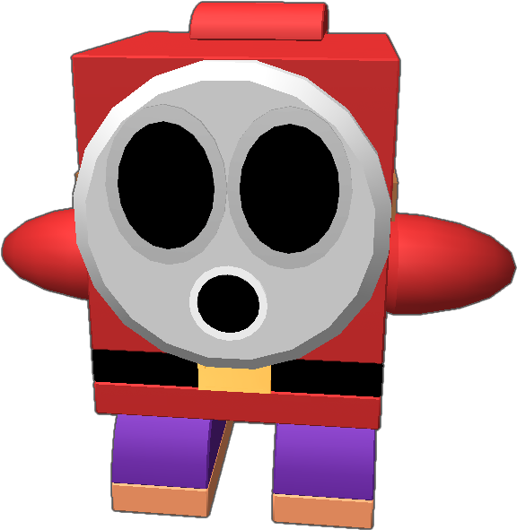 Use This Shy Guy For Your Mario Needs Edit It's Color Clipart (768x768), Png Download