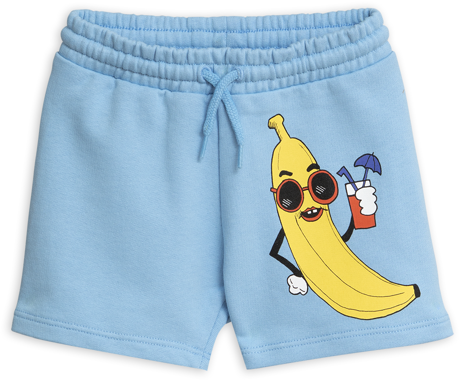 Banana Sweatshorts - Mini Rodini Brown Crocco Shorts Clipart (1100x1430), Png Download