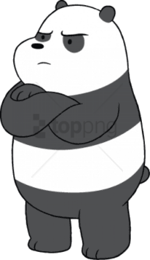 Free Png Download We Bare Bears Panda Angry Clipart - Panda We Bare Bears Angry Transparent Png (481x835), Png Download