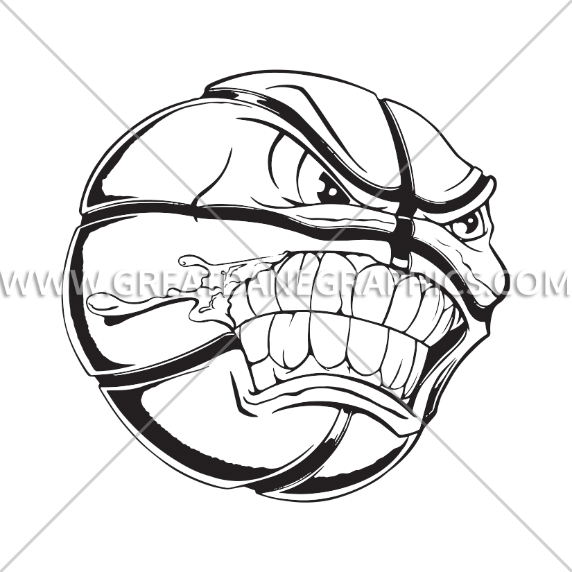 Angry Basketball Clipart - Angry Basketball Ball - Png Download (825x825), Png Download