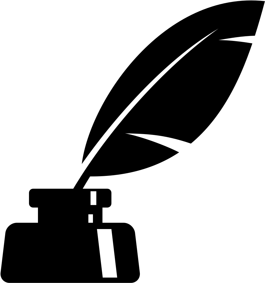 File Inkwell Icon Noun Project Wikimedia Commons - Ink And Feather Icon Clipart (1024x1024), Png Download
