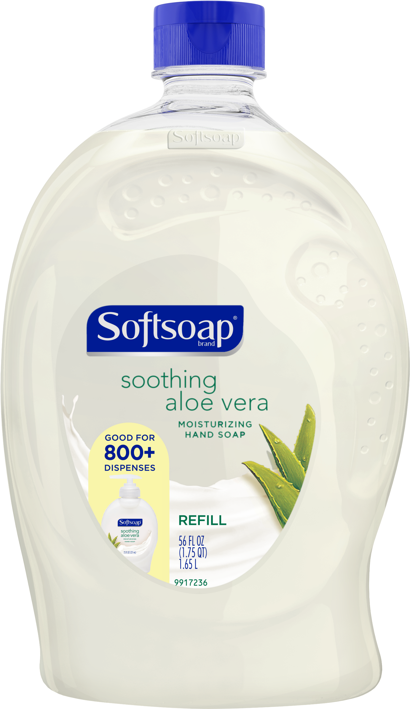 Softsoap Soothing Aloe Vera 50 Fl Oz Refill Clipart (2500x2500), Png Download