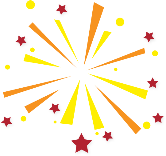 Collect Your Gift From Our Lovely Staff At The Front - Dibujo Fuegos Artificiales Png Clipart (680x680), Png Download