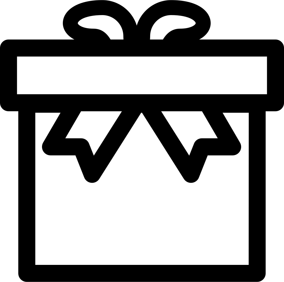 Gift Box Outline Comments - Box Png Outline Clipart (980x972), Png Download