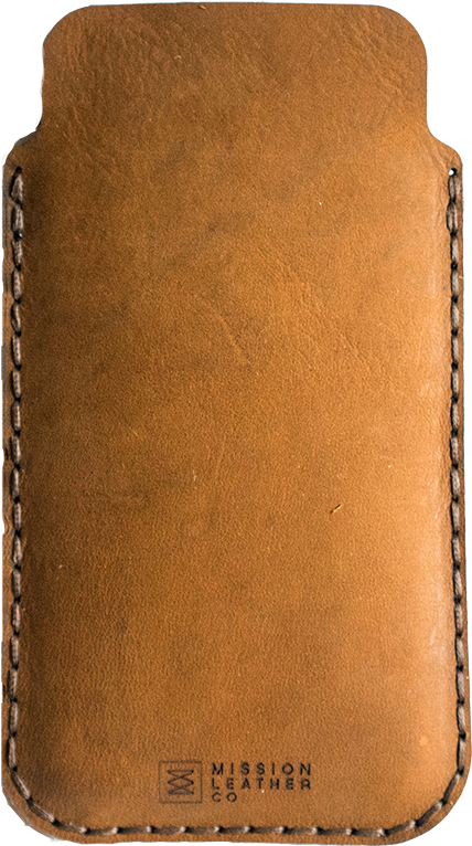 Iphone Sleeve In Brown - Leather Clipart (1000x1000), Png Download