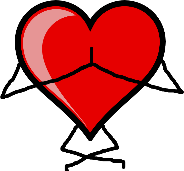 Yoga Heart Png - Heart Yoga Clipart (1000x800), Png Download